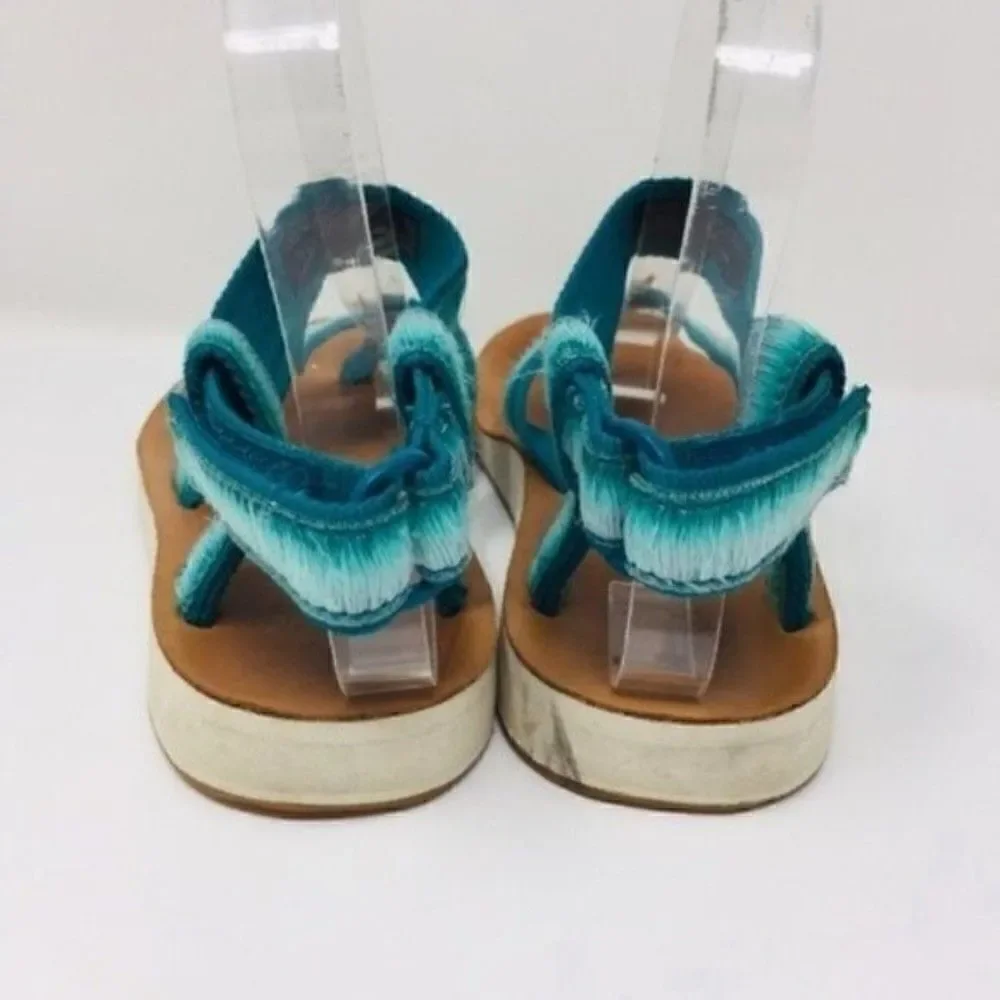 Teva teal hombre gladiador sandals leather sole aqua us 5 BoxA